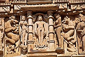 Khajuraho - Jain complex, Parsvanatha temple, Tirthankara IN nude standing posture 